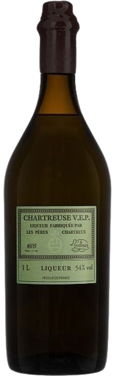 Chartreuse VEP grün Holzkiste 54% Vol., 1 L