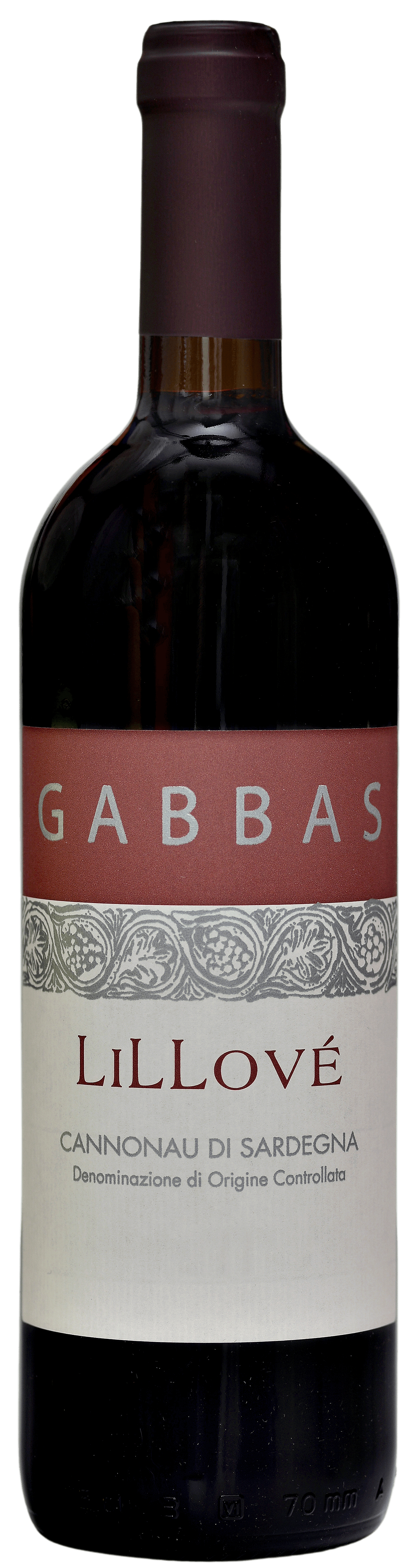Cannonau di Sardegna "Lillové" 2021 DOC Gabbas