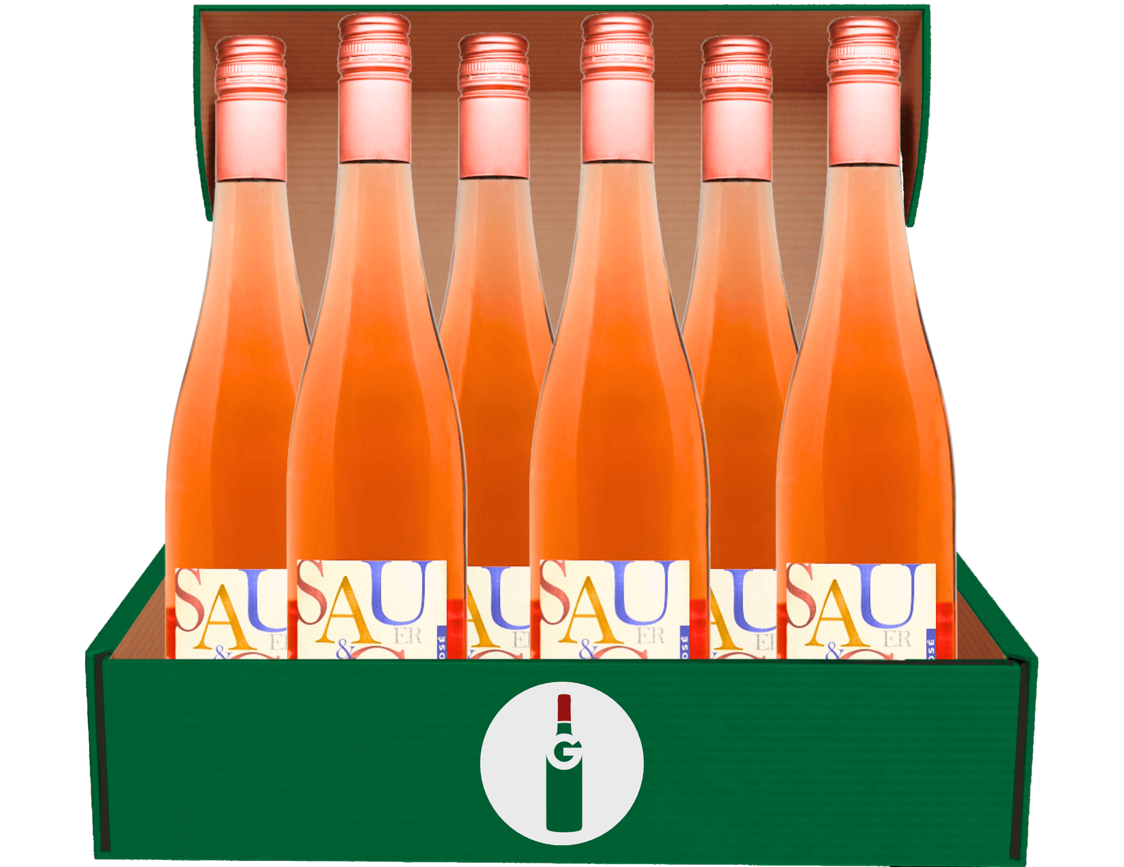 6er Paket Saugeil Rosé 2023 trocken - Sauer & Geisel